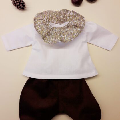 Chemisier poupée col volanté Liberty