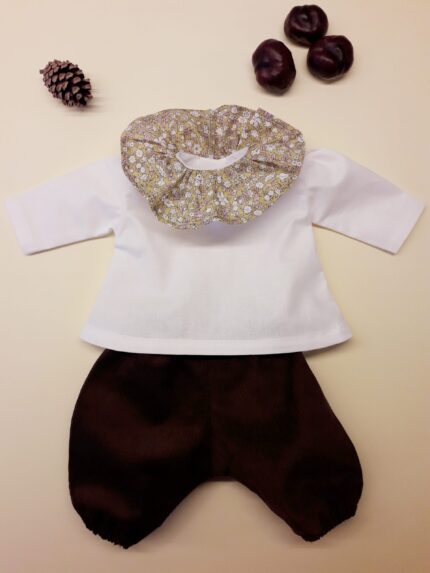 Chemisier poupée col volanté Liberty