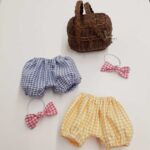 Bloomer vichy pour poupon de 30 cm.