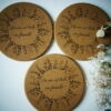 Lot de 3 dessous de table en liège "La vie est belle" – Image 2